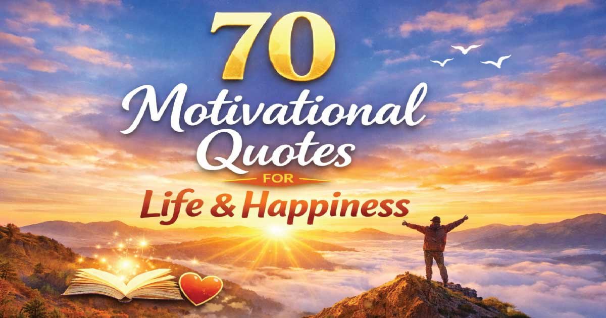 70 Motivational Quotes for Life & Happiness