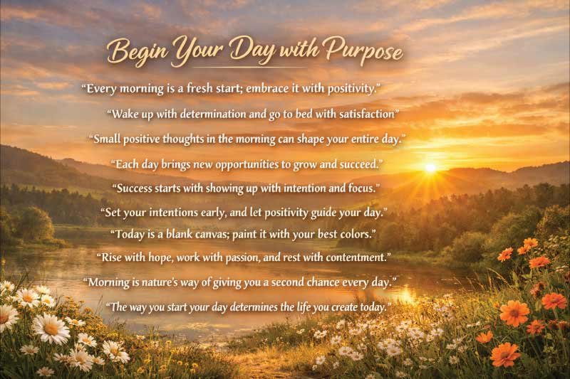 Begin Your Day with Purpose