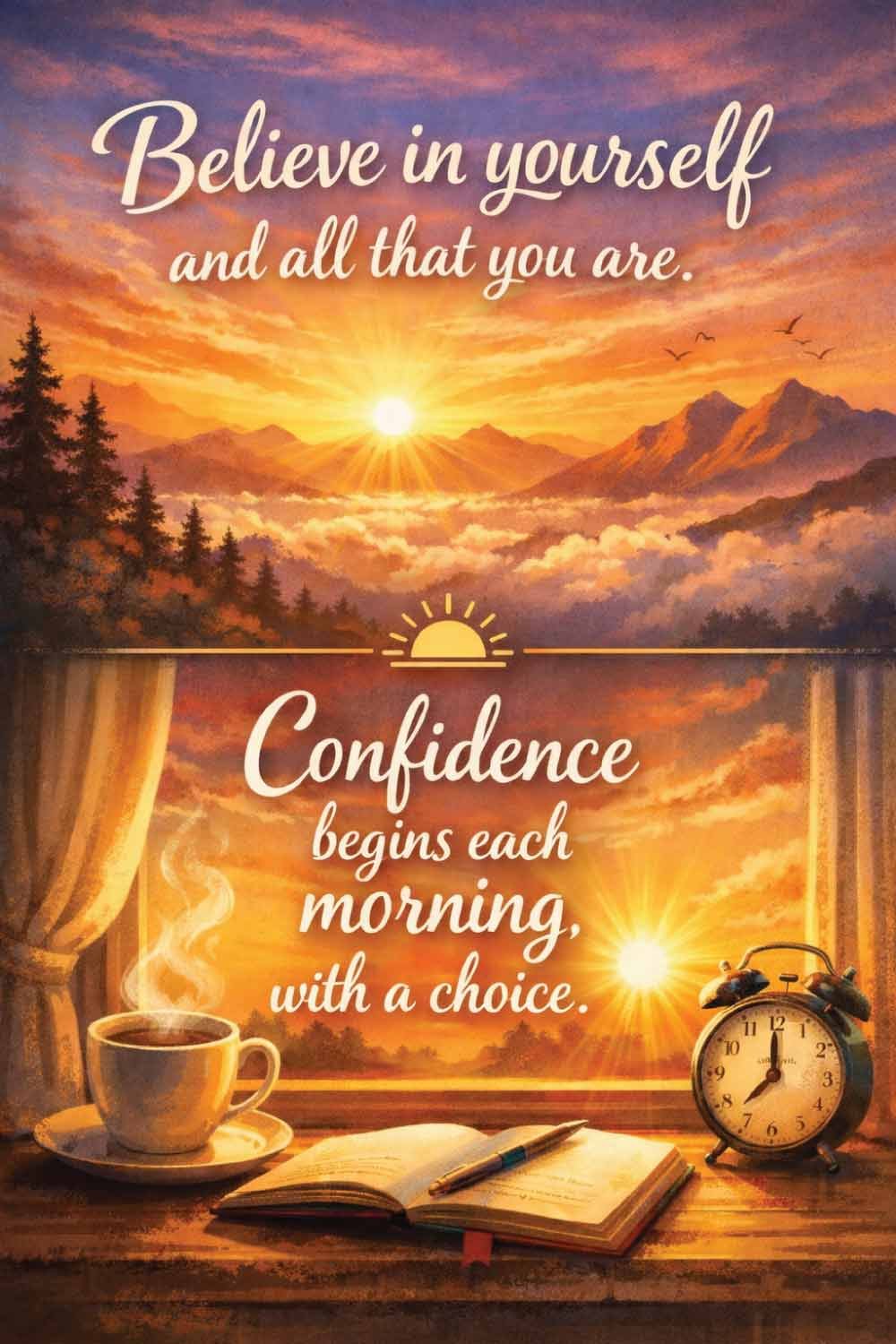 Every morning is a fresh start; embrace it with a smile.