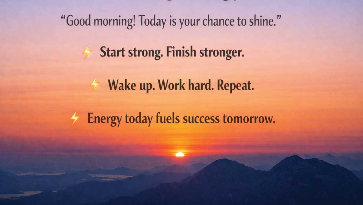 Morning Energy