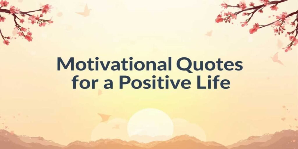 Motivational Quotes for a Positive Life