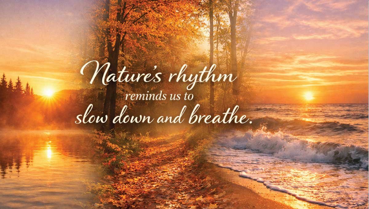 Nature’s rhythm reminds us to slow down and breathe