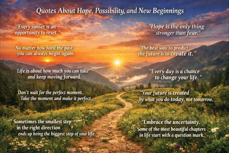 Quotes About Hope, Possibility, and New Beginnings