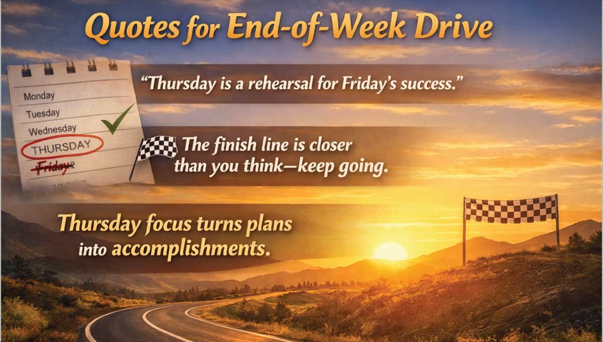 Quotes for End-of-Week Drive