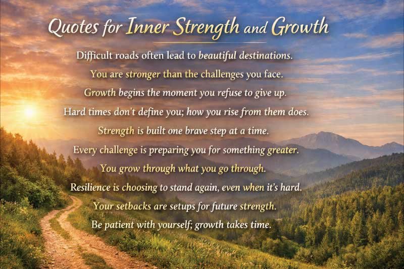 Quotes for Inner Strength and Growth