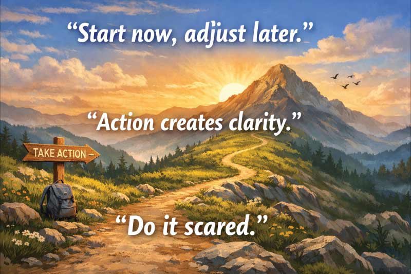 “Start now, adjust later.