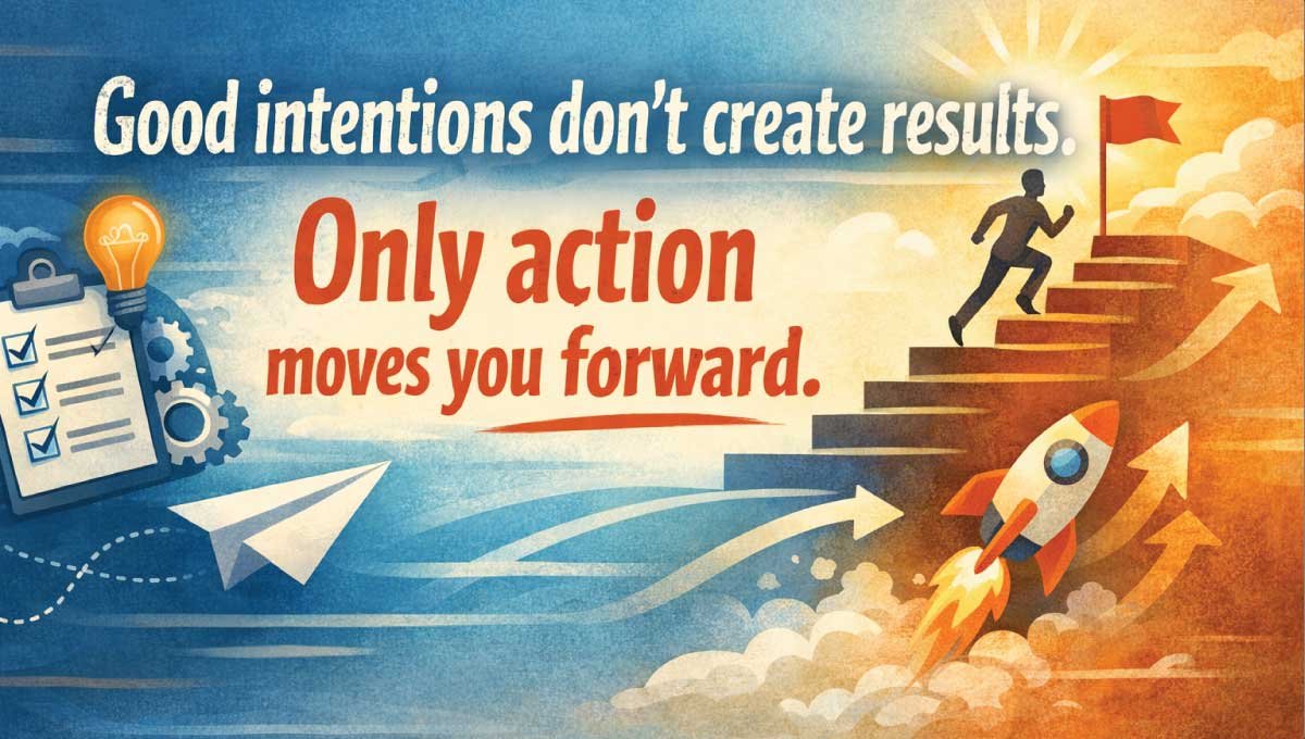 Success listens to action, not intention