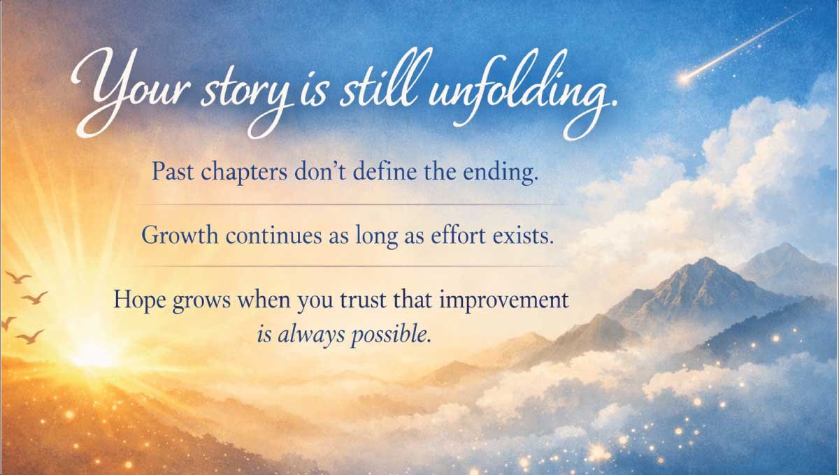 Your story is still unfolding